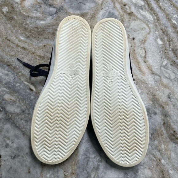 Rothy’s The Lace Up Sneaker in Navy Knit - Picture 14 of 16